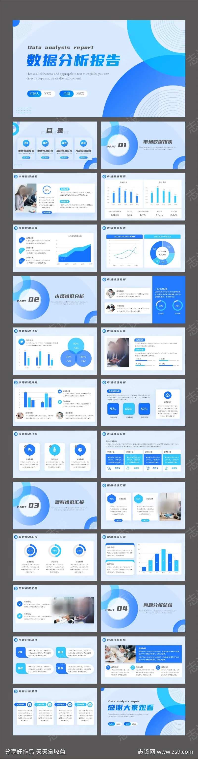 数据分析报告汇报PPT-采灵感-cailinggan.com