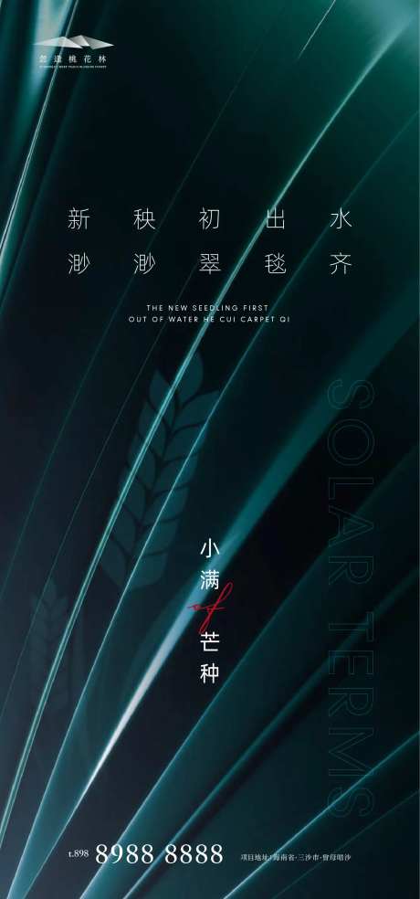 小满芒种地产海报-采灵感-https://www.cailinggan.com/