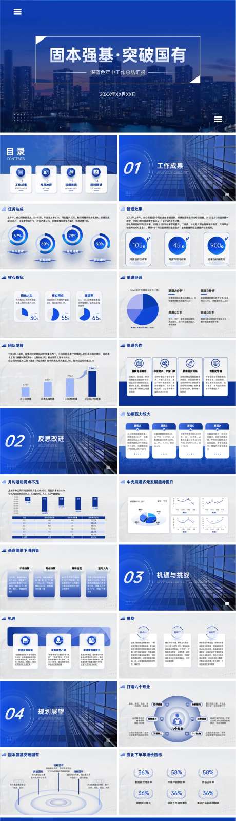 大气简约中工作总结汇报PPT-采灵感-https://www.cailinggan.com/