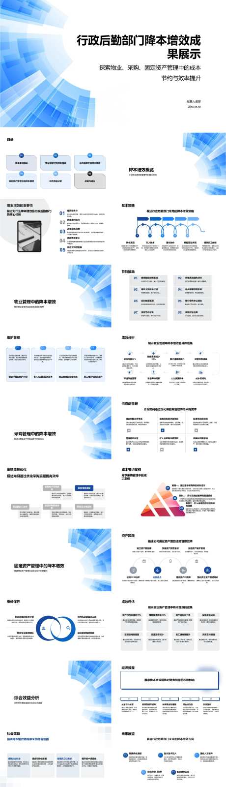 行政后勤部门降本增效成果展示-采灵感-https://www.cailinggan.com/