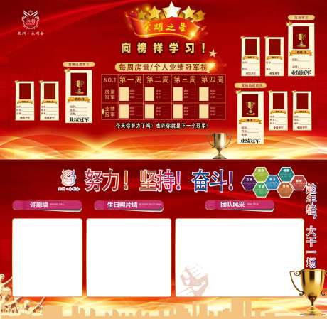 企业销冠文化墙背景板-采灵感-https://www.cailinggan.com/