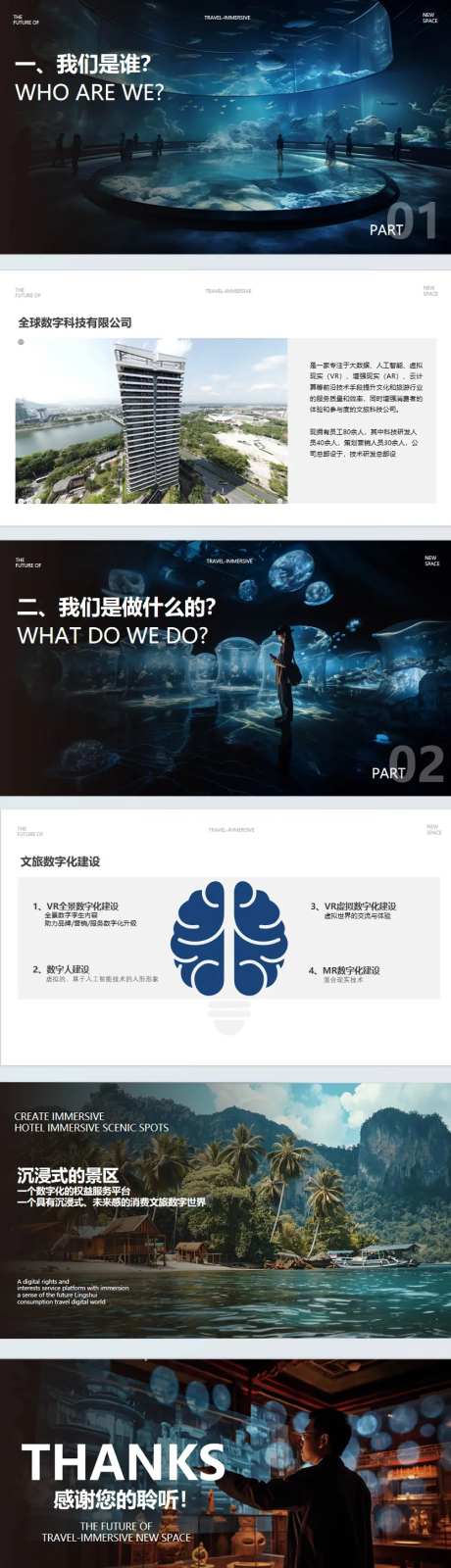 元宇宙文旅项目科技展馆企业介绍ppt-采灵感-https://www.cailinggan.com/