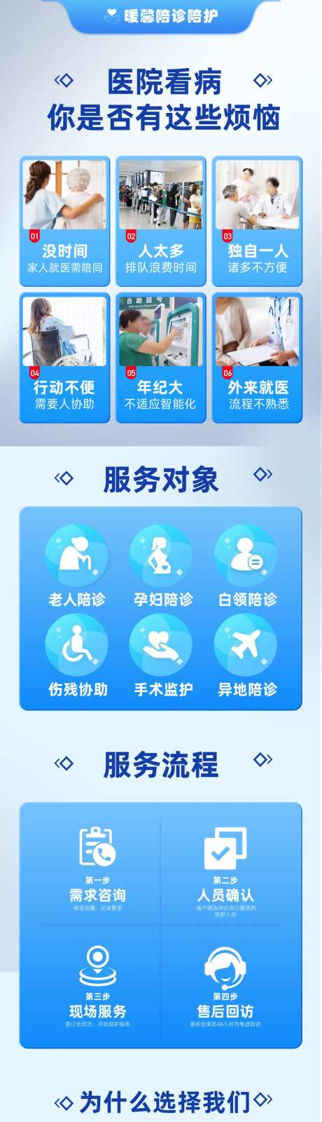 医疗康养陪护服务内容长图海报-采灵感-https://www.cailinggan.com/