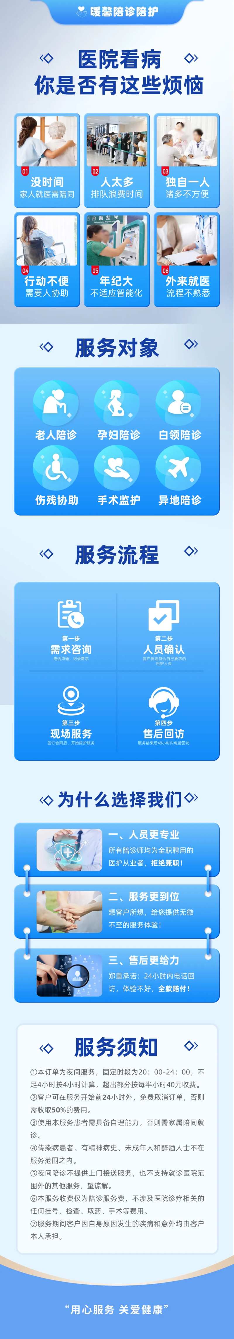 医疗康养陪护服务内容长图海报-采灵感-cailinggan.com
