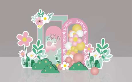 春季打卡堆头美陈-采灵感-https://www.cailinggan.com/