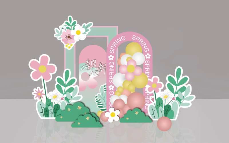 春季打卡堆头美陈-采灵感-cailinggan.com