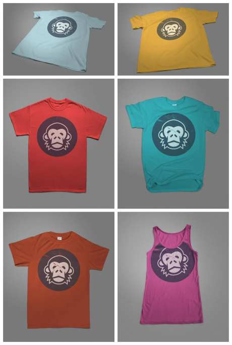 服饰短袖简约字母样机-采灵感-https://www.cailinggan.com/