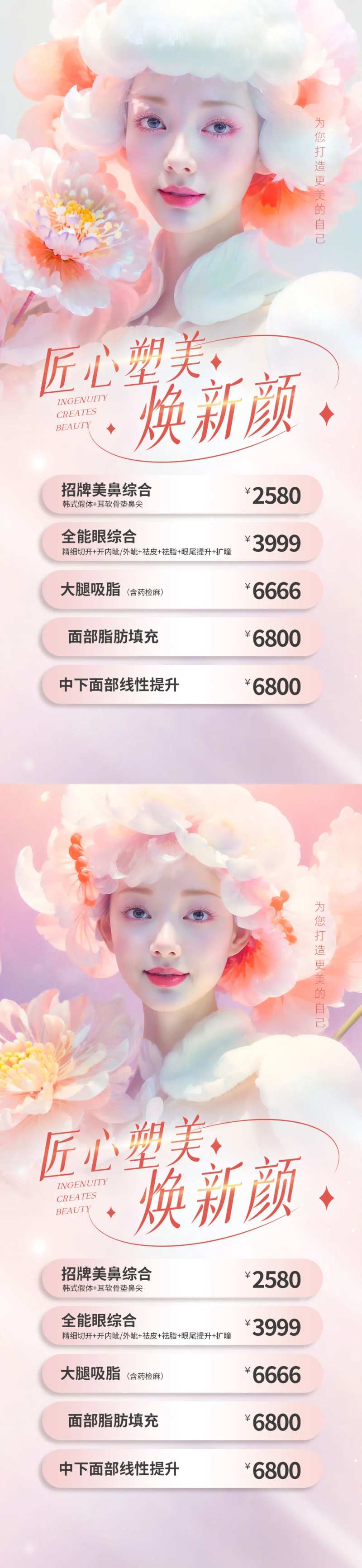 匠心塑美焕新颜海报-采灵感-cailinggan.com