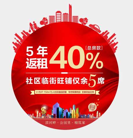 地产异形圆形地贴-采灵感-https://www.cailinggan.com/
