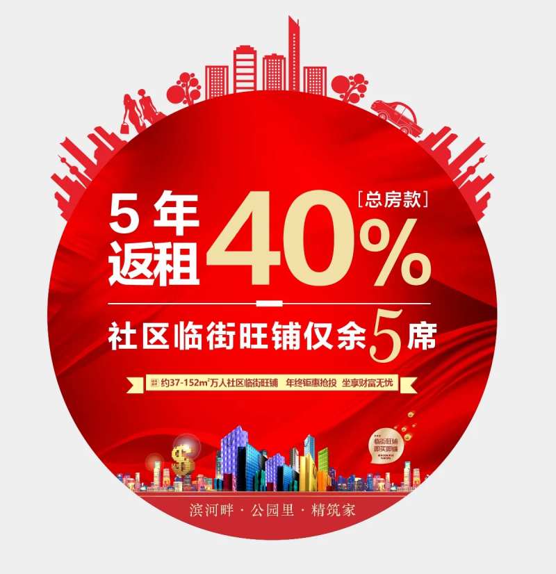 地产异形圆形地贴-采灵感-cailinggan.com