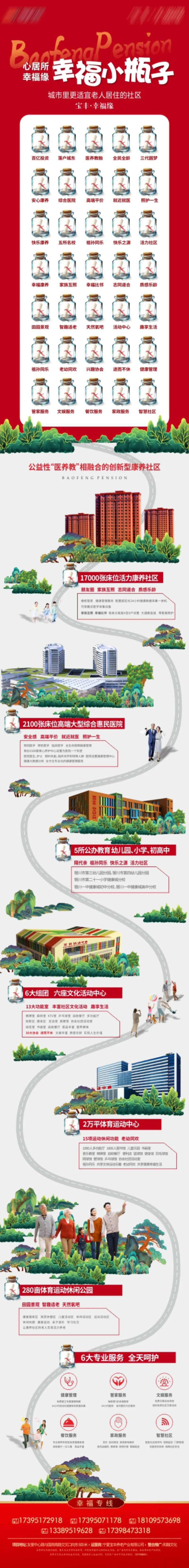 养老地产幸福瓶子 长图-采灵感-cailinggan.com