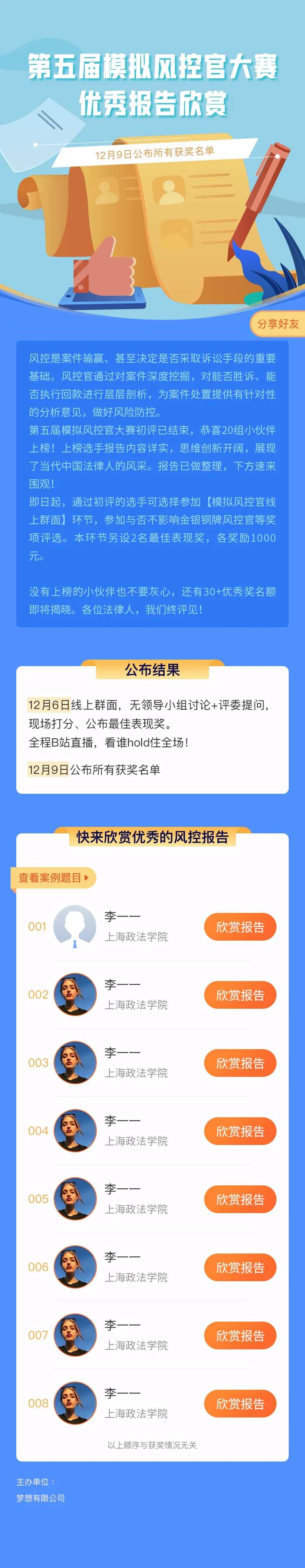 风控大赛海报公布结果长图海报-采灵感-cailinggan.com