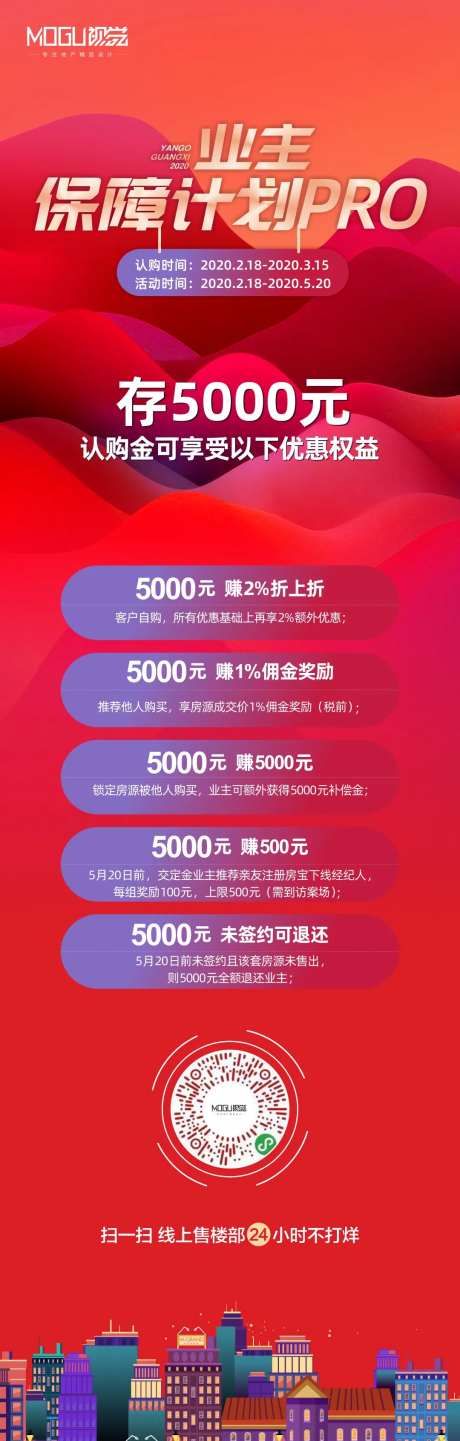 地产红金线上老带新长图-采灵感-https://www.cailinggan.com/