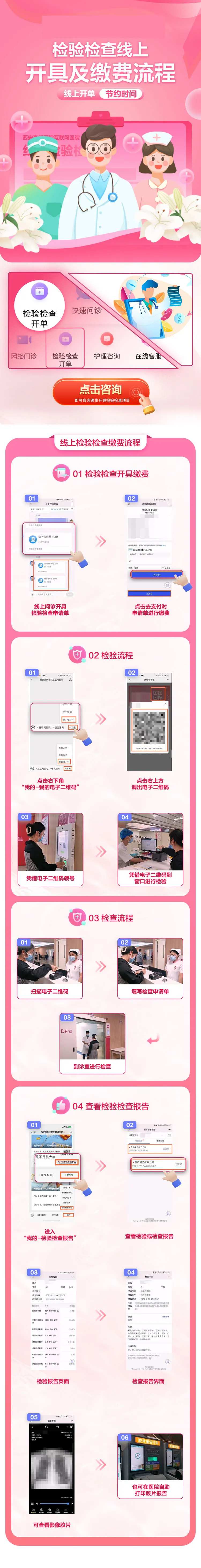 医院操作流程长图海报-采灵感-cailinggan.com