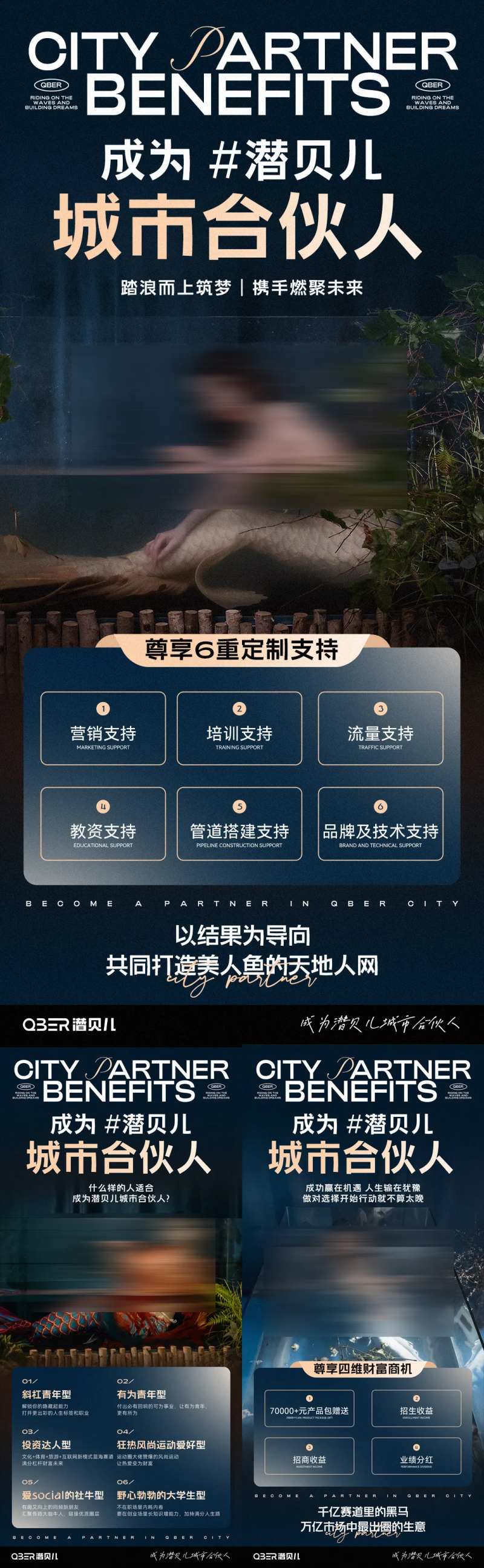潜水权益活动海报-采灵感-cailinggan.com