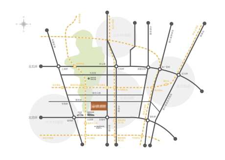 北京奥体板块区位图-采灵感-https://www.cailinggan.com/