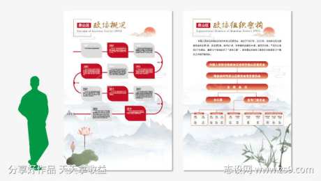 党建组织架构背景板-采灵感-https://www.cailinggan.com/