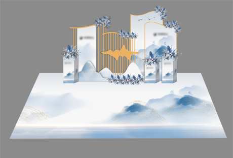 新中式古风打卡拍照堆头美陈-采灵感-https://www.cailinggan.com/