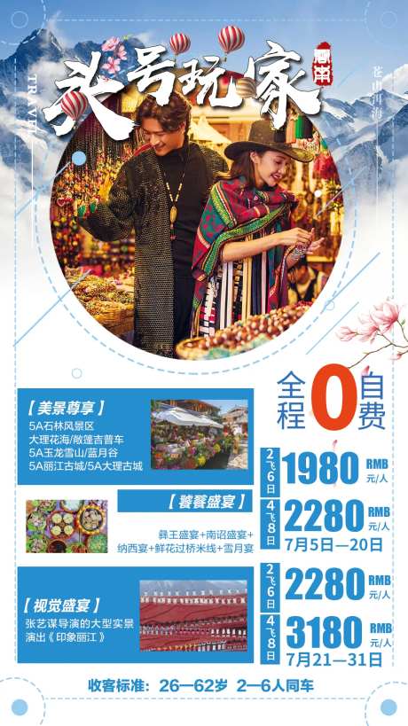 头号玩家云南旅游海报-采灵感-https://www.cailinggan.com/