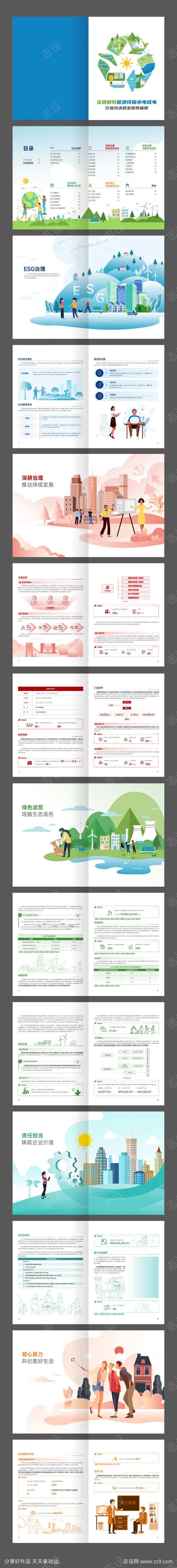 能源环保水电核电行业技术研发宣传画册-采灵感-cailinggan.com