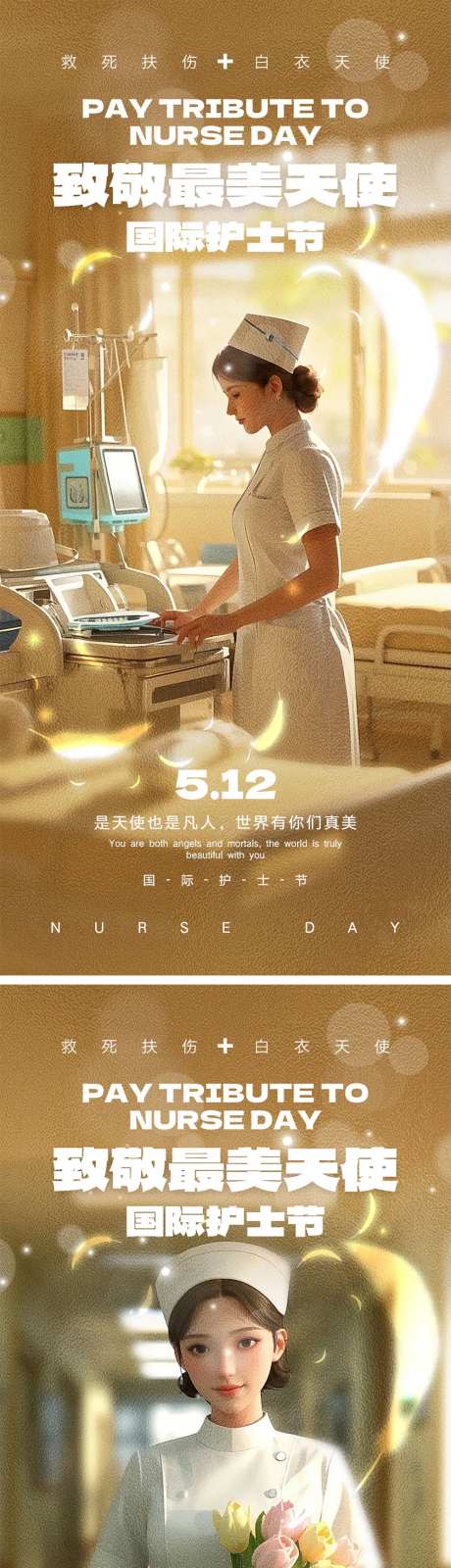 国际护士节海报-采灵感-https://www.cailinggan.com/