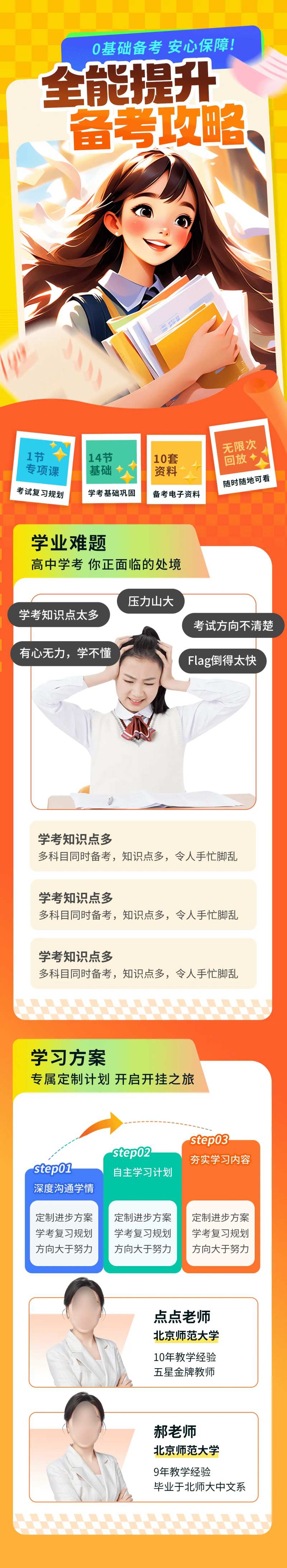 全能提升备考攻略长图海报-采灵感-cailinggan.com