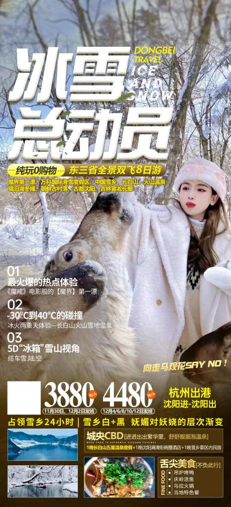 东北旅游海报-采灵感-https://www.cailinggan.com/