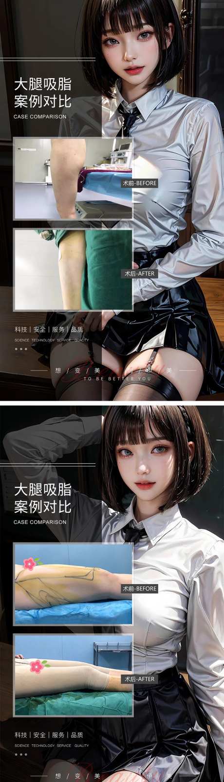 大腿吸脂案例对比-采灵感-https://www.cailinggan.com/