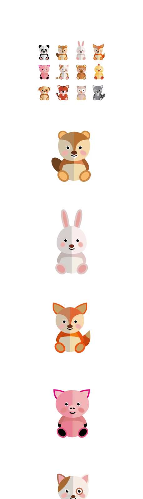 小动物插画-采灵感-https://www.cailinggan.com/