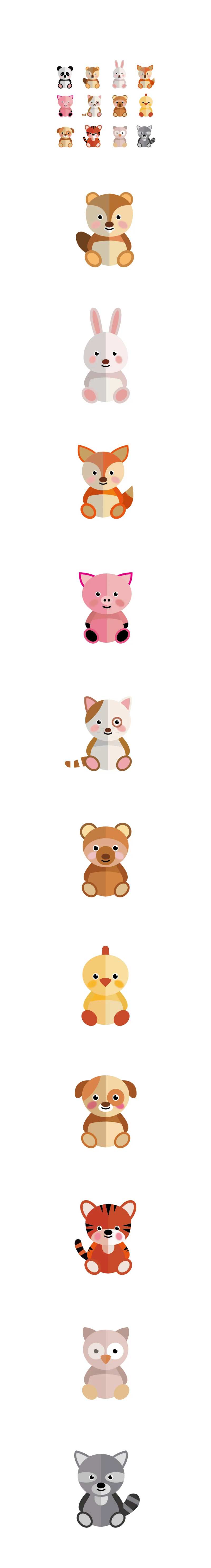 小动物插画-采灵感-cailinggan.com