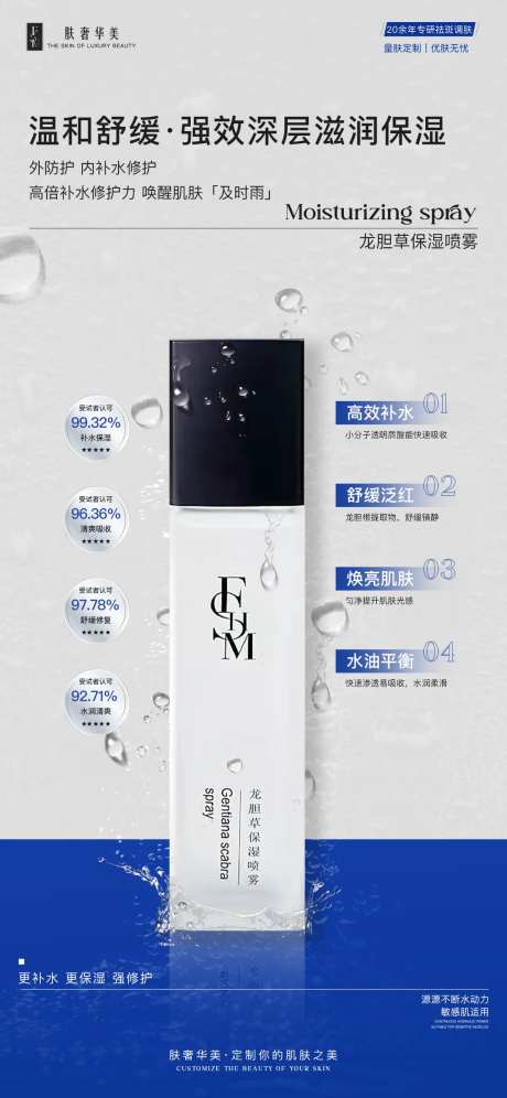 护肤品保湿喷雾海报-采灵感-https://www.cailinggan.com/