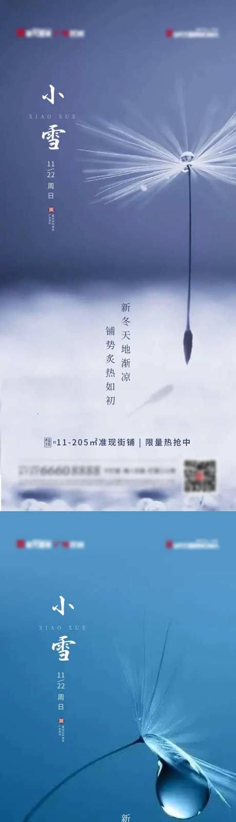 地产商铺节气小雪蒲公英-采灵感-https://www.cailinggan.com/