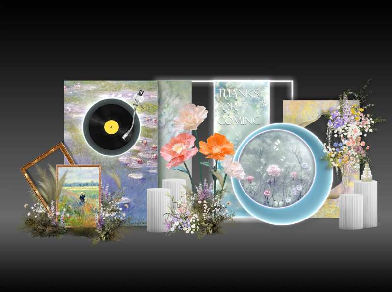 合影区效果图-采灵感-cailinggan.com