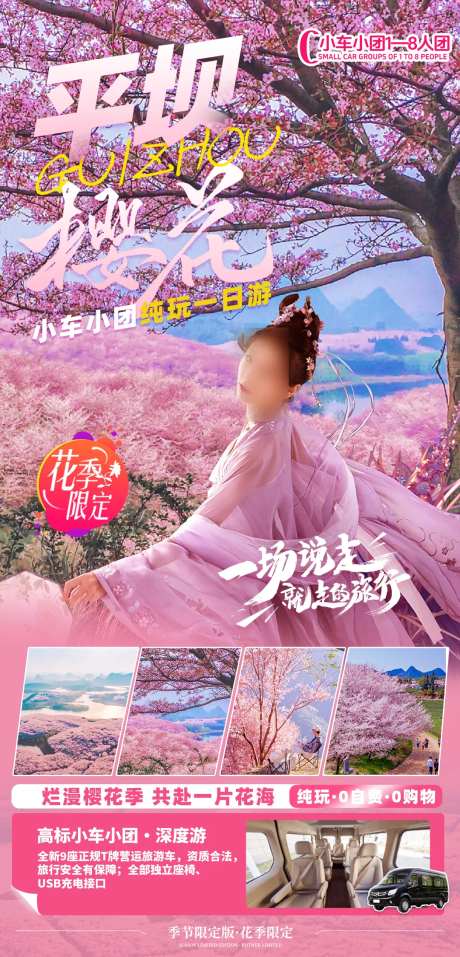 平坝樱花赏樱高端纯玩一日游-采灵感-https://www.cailinggan.com/