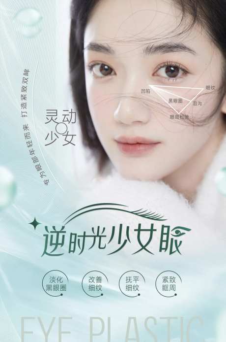眼周抗衰项目宣传海报-采灵感-https://www.cailinggan.com/
