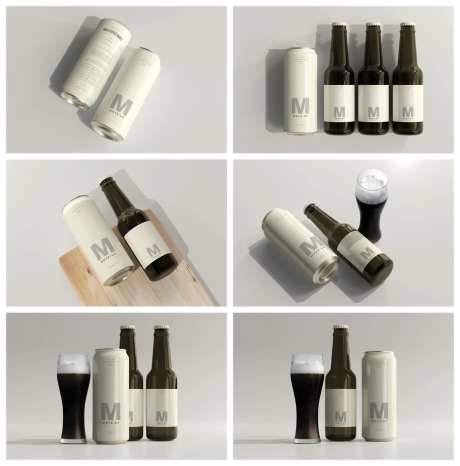 瓶装汽水啤酒样机-采灵感-https://www.cailinggan.com/