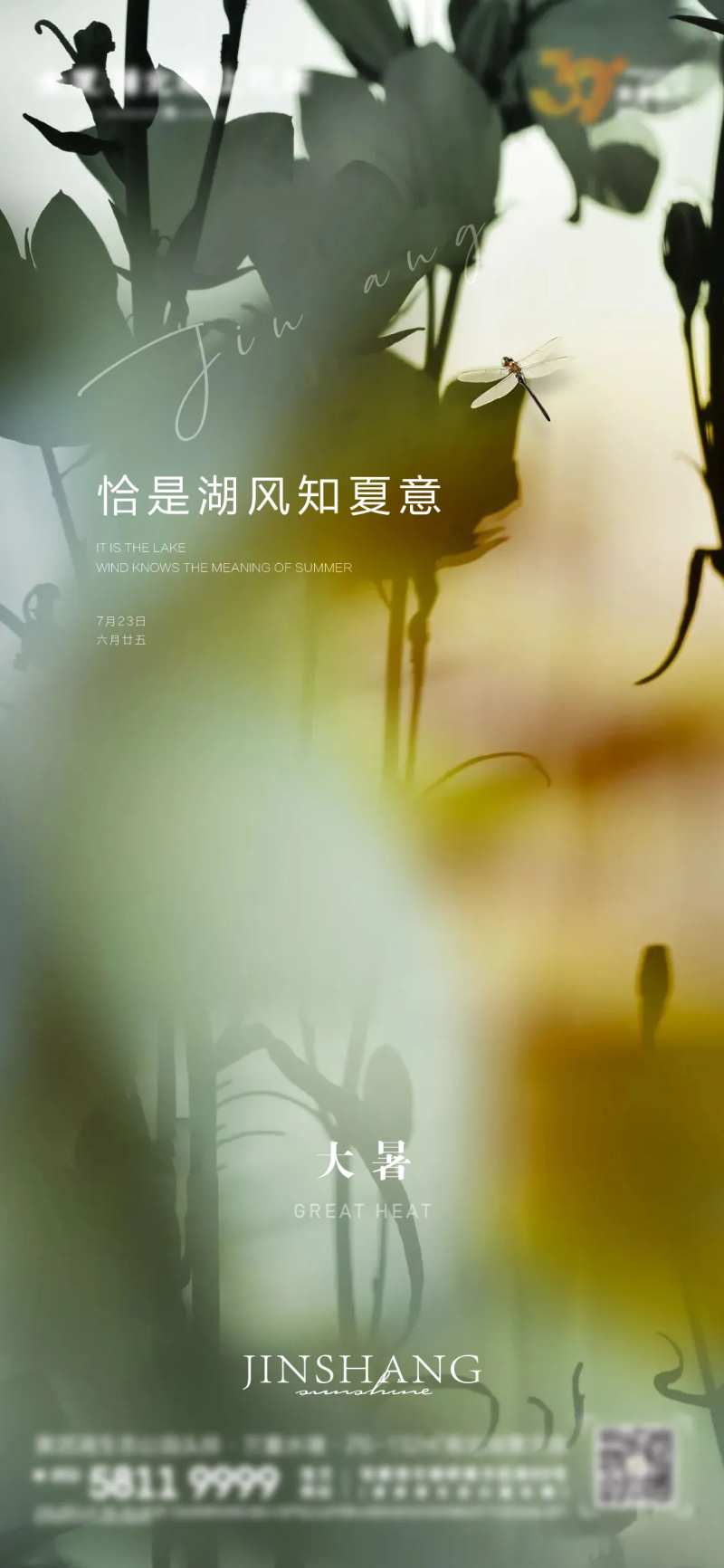 地产大暑海报-采灵感-cailinggan.com