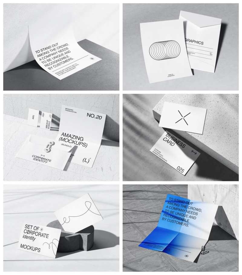 信纸宣传册册子杂志样机-采灵感-cailinggan.com