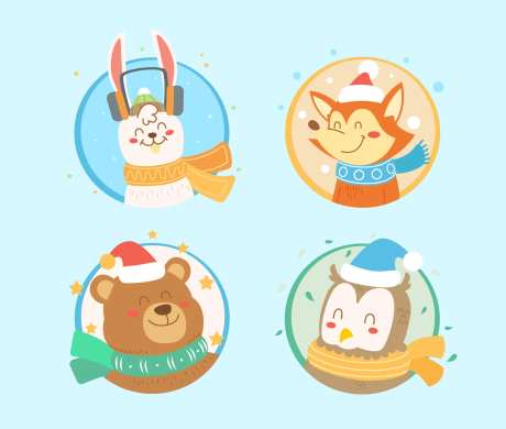 卡通动物形象 -采灵感-https://www.cailinggan.com/