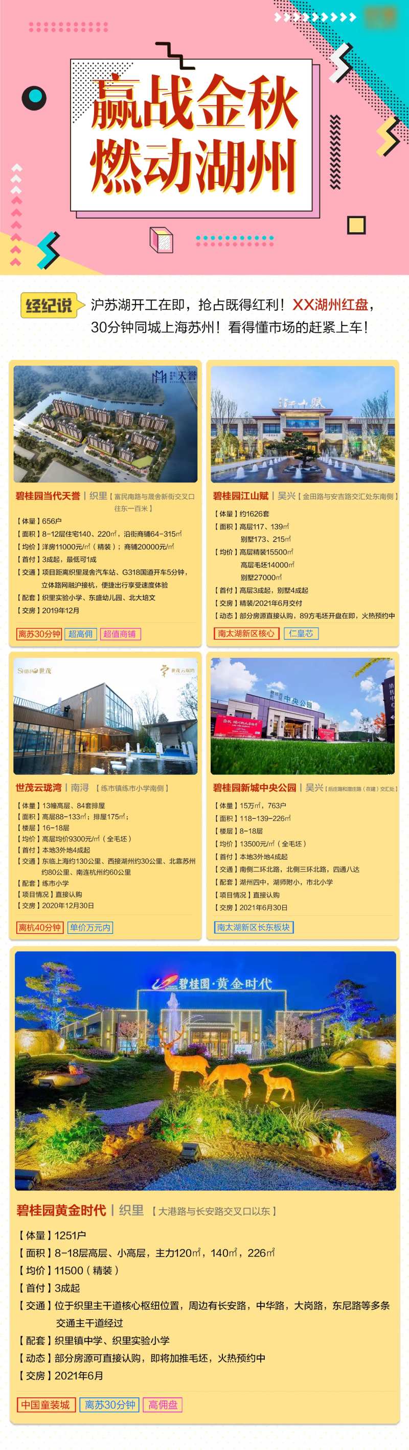 房地产金秋联盘推荐海报-采灵感-cailinggan.com