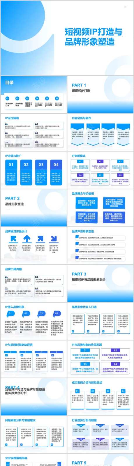 短视频IP打造与品牌形象塑造PPT-采灵感-https://www.cailinggan.com/