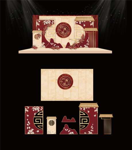 舞台区美陈布置-采灵感-https://www.cailinggan.com/