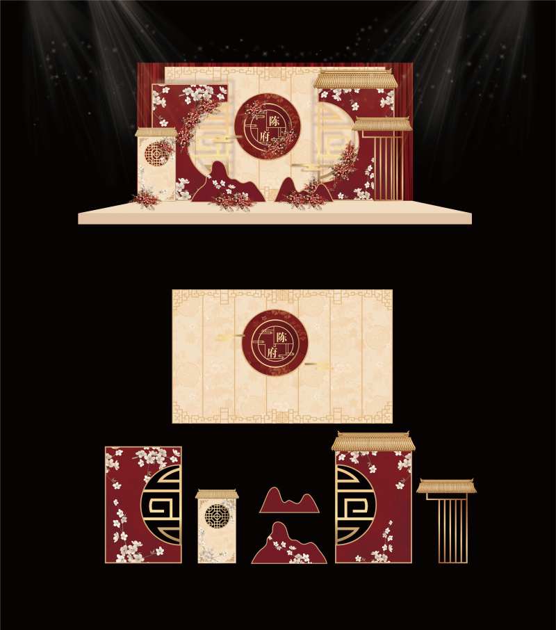 舞台区美陈布置-采灵感-cailinggan.com