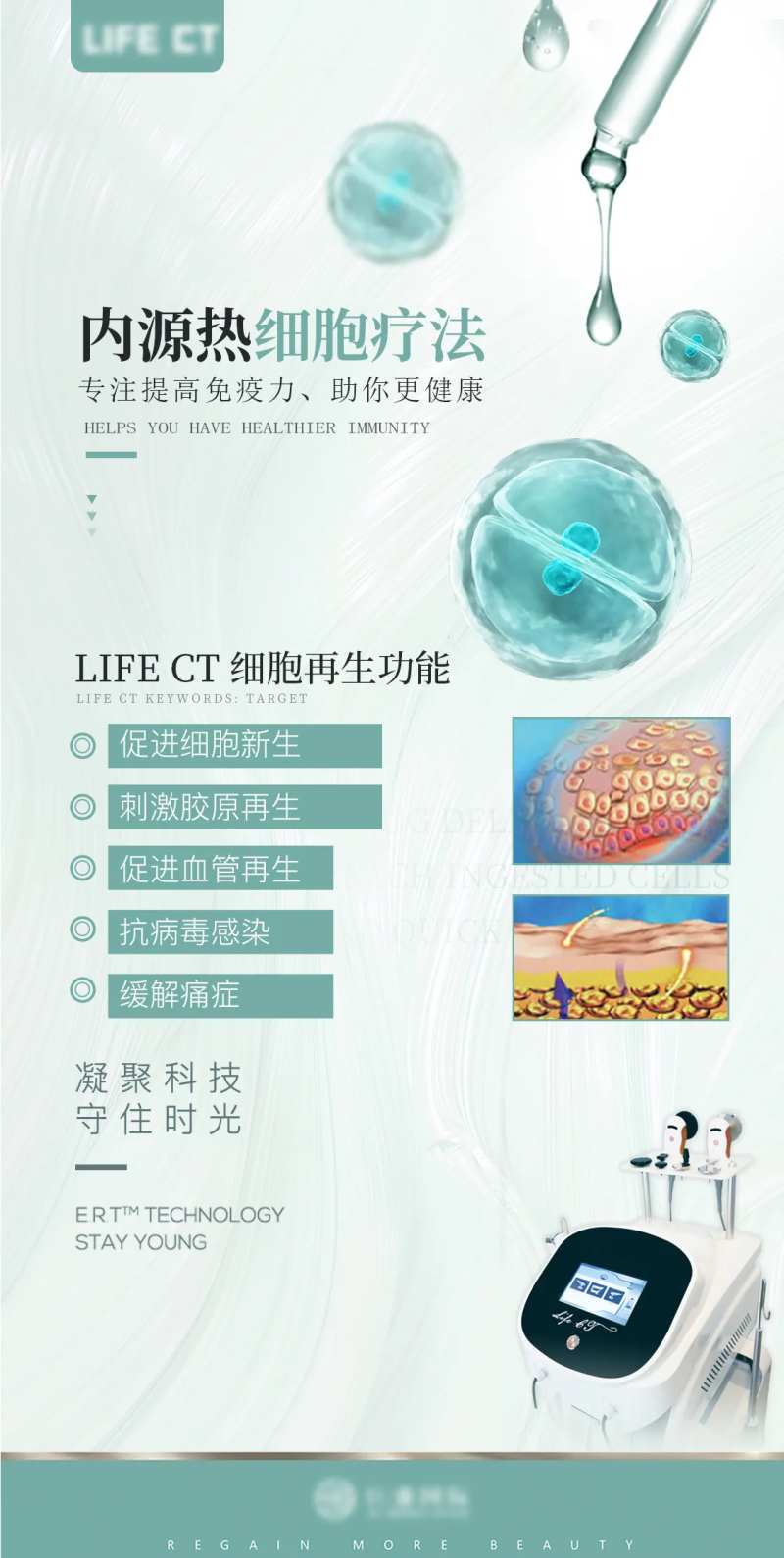 细胞仪器胶原血管病毒细菌 宣传海报-采灵感-cailinggan.com