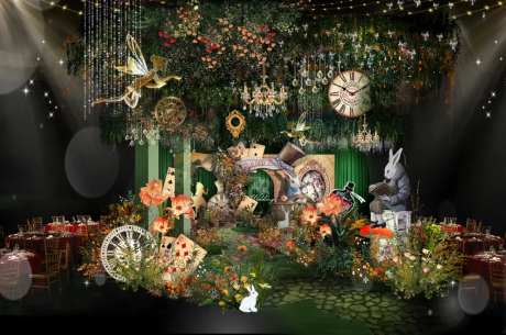 爱丽丝婚礼效果图-采灵感-https://www.cailinggan.com/