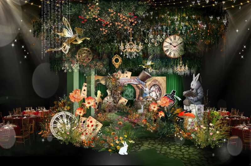 爱丽丝婚礼效果图-采灵感-cailinggan.com