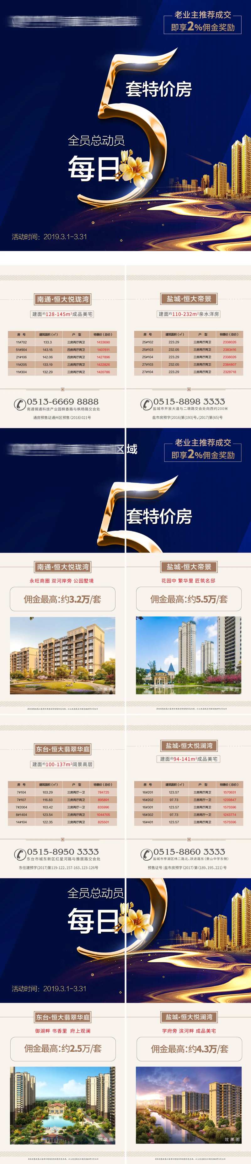 每日5套特价房四宫格长图海报-采灵感-cailinggan.com