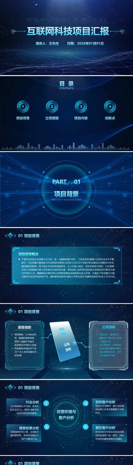 科技项目汇报总结ppt-采灵感-https://www.cailinggan.com/