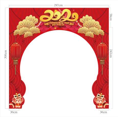 春节活动拱门-采灵感-https://www.cailinggan.com/
