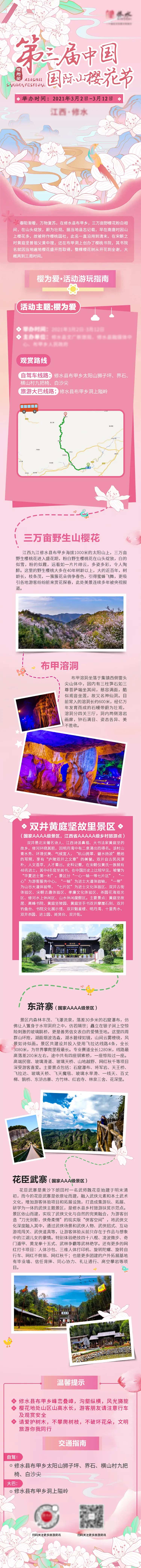 最美樱花节旅游景区活动海报-采灵感-cailinggan.com